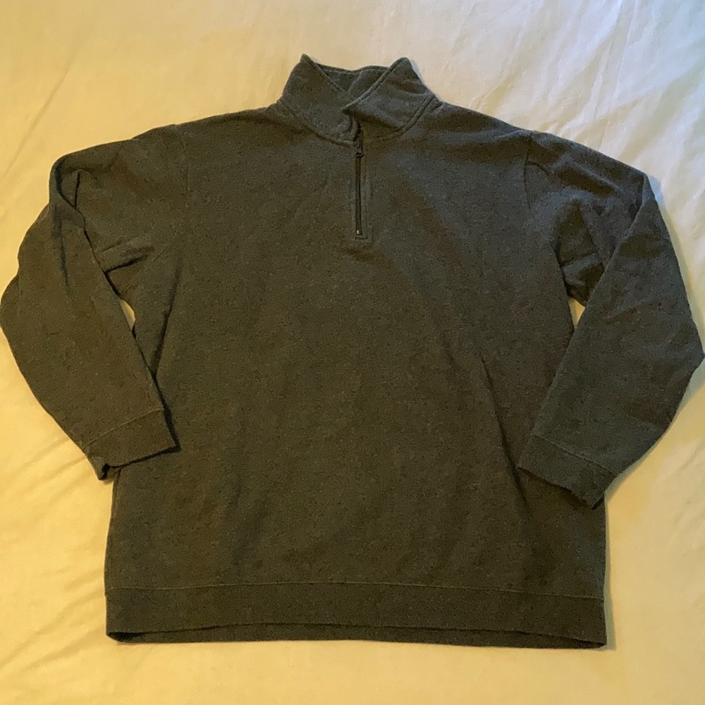 Charcoal Collared Sweatshirt
